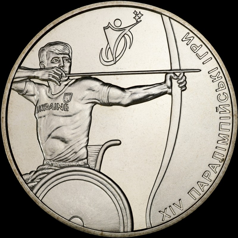 Монета Паралимпийские игры 2 гривны 2012 Украина