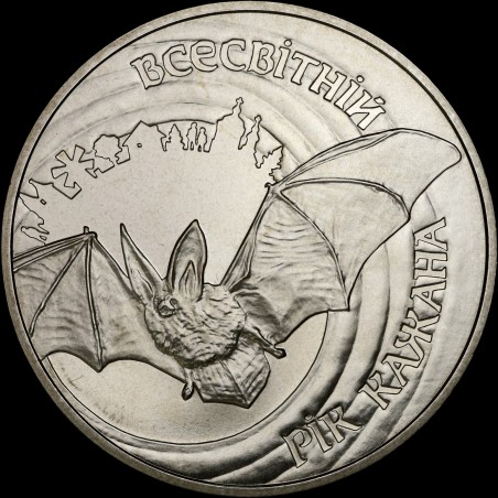 Монета Всемирный год летучей мыши 5 гривен 2012 Украина