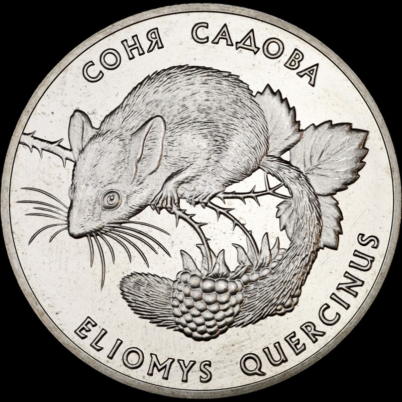 Coin Garden Dormouse (ELIOMYS QUERCINUS) 2 hryvnias 1999 Ukraine