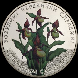 Монета Кукушкины туфли настоящие 2 гривны 2016 Украина