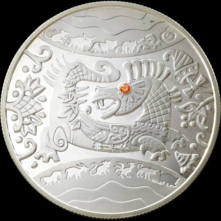 Silver coin Year of the Dragon 5 hryvnias 2012 Ukraine