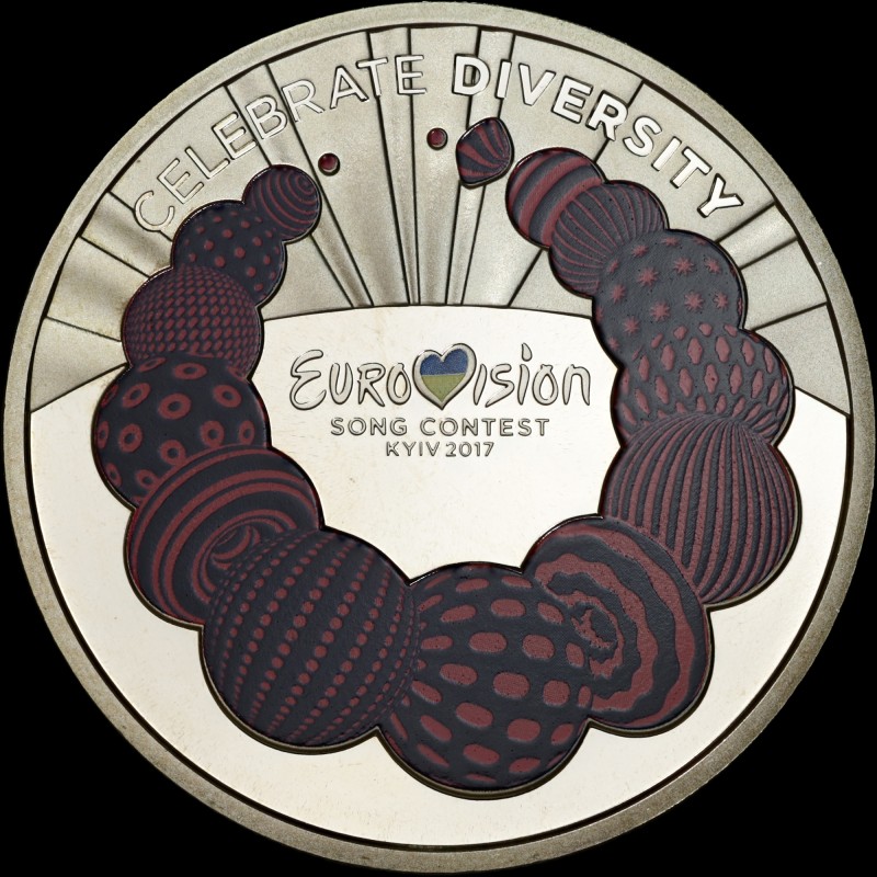 Coin Eurovision Song Contest 2017 5 hryvnias 2017 Ukraine