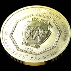 Золота монета Архістратиг Михаїл 20 гривень 2012 Україна