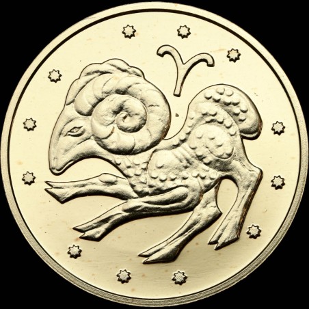 Золотая монета Овен 2 гривны 2006 Украина