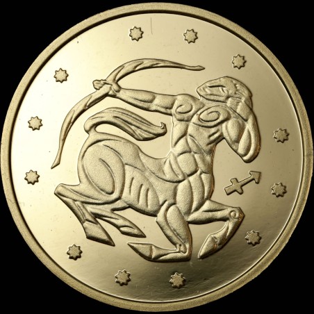 Золотая монета Стрелец 2 гривны 2007 Украина