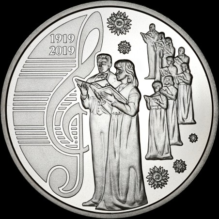 Coin 100 Years since the Creation of Ukraine’s Dumka National Choir 5 hryvnias 2019 Ukraine