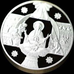 Silver coin Christmas 10 hryvnias 1999 Ukraine