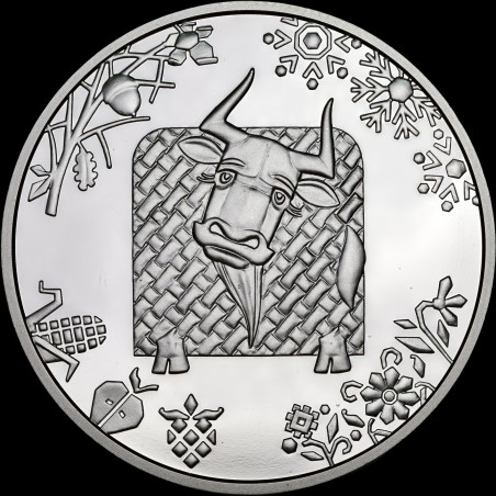 Coin The Year of the Ox 5 hryvnias 2020 Ukraine