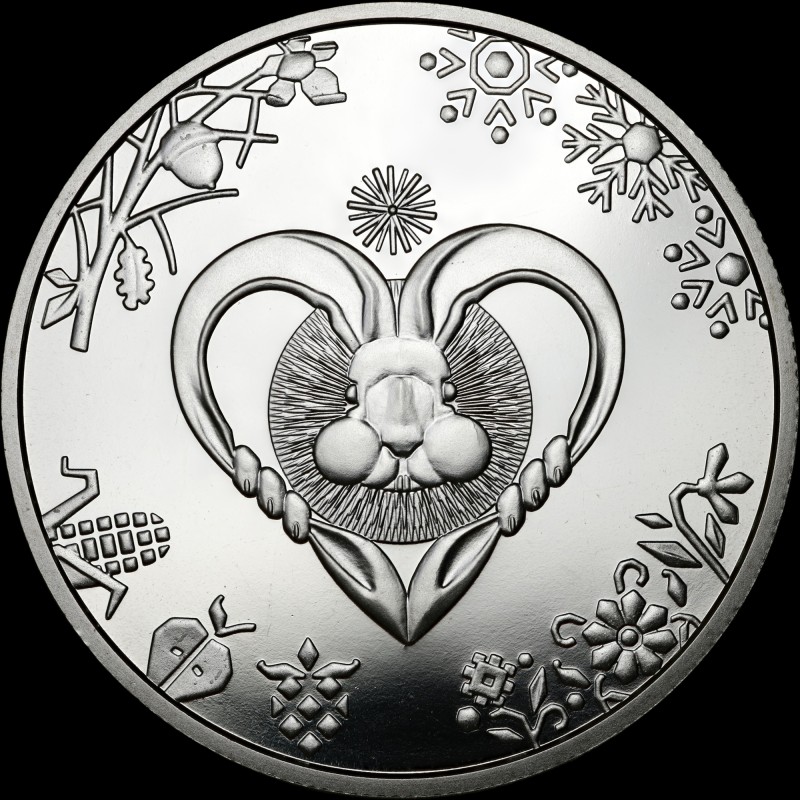 Coin The Year of the Rabbit (Cat) 5 hryvnias 2022 Ukraine