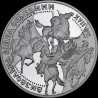 Silver coin The Liberation War in the Middle of 17th Century 20 hryvnias 1998 Ukraine