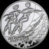 Silver coin Ice Dancing 10 hryvnias 2001 Ukraine