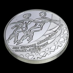 Silver coin Ice Dancing 10 hryvnias 2001 Ukraine