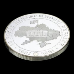 Silver coin 10 Years of the Declaration of Independence of Ukraine 20 hryvnias 2001 Ukraine