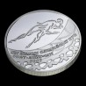 Серебряная монета Конькобежный спорт 10 гривен 2002 Украина