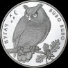 Silver coin Eagle Owl 10 hryvnias 2002 Ukraine