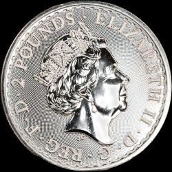 Серебряная монета Британия 2 фунта 2020 Великобритания NFT