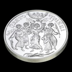 Silver coin Whitsunday 10 hryvnias 2004 Ukraine