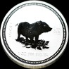 Серебряная монета Год Свиньи 1 доллар 2007 Австралия