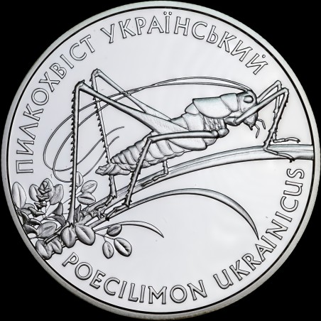 Срібна монета Пилкохвіст український 10 гривень 2006 Україна