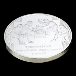 Серебряная монета Тысячелетие монетной чеканки в Киеве 20 гривен 2008 Украина