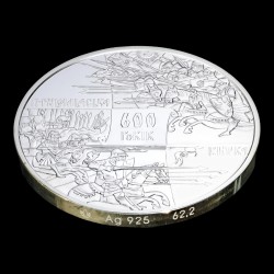 Серебряная монета 600-летие Грюнвальдской битвы 20 гривен 2010 Украина