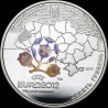 Серебряная монета Финальный турнир чемпионата Европы по футболу 2012. Город Львов 10 гривен 2011 Украина