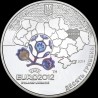 Серебряная монета Финальный турнир чемпионата Европы по футболу 2012. Город Харьков 10 гривен 2011 Украина