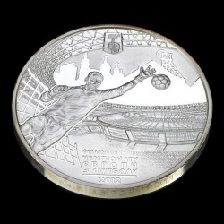 Silver coin UEFA Euro 2012TM Final Tournament. City of Donetsk 10 hryvnias 2011 Ukraine