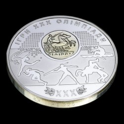 Серебряная монета Игры ХХХ Олимпиады 10 гривен 2012 Украина