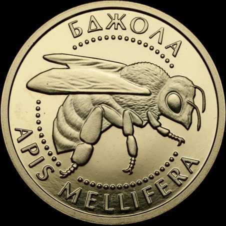 Золота монета Бджола 2 гривні 2010 Україна