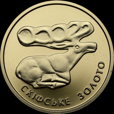 Gold coin Scythian Gold. The Deer 2 hryvnias 2011 Ukraine