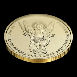 Золота монета Архістратиг Михаїл 2 гривні 2016 Україна