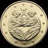 Золотая монета Близнецы 2 гривны 2006 Украина