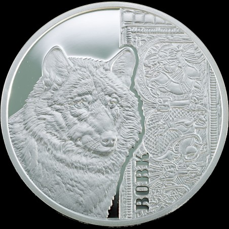 Silver coin Wolf 5 hryvnias 2016 Ukraine