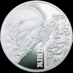 Серебряная монета Конь 5 гривен 2019 Украина