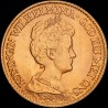 Золотая монета 10 гульденов 1917 Нидерланды
