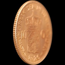 Золотая монета 10 гульденов 1926 Нидерланды