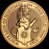 Золотая монета Белый Лев Мортимера 100 фунтов 2020 Англия