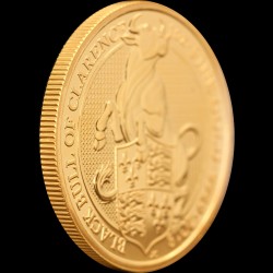 Gold coin Black Bull of Clarence 100 pounds 2018 England