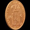 Золотая монета 10 гульденов 1897 Нидерланды
