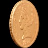Gold coin American Eagle 5 dollars 1874 USA "S"