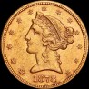 Gold coin American Eagle 5 dollars 1878 USA