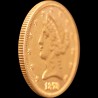 Gold coin American Eagle 5 dollars 1878 USA "S"