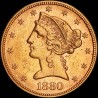 Золотая монета Американский Орел 5 долларов 1880 США