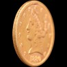 Gold coin American Eagle 5 dollars 1880 USA "S"