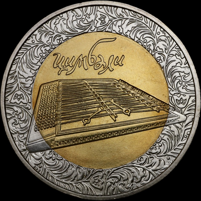 Монета Цымбалы 5 гривен 2006 Украина