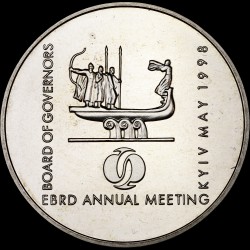 Coin EBRD Annual Meeting of the Board of Governors in Kyiv in 1998 2 hryvnias 1998 Ukraine