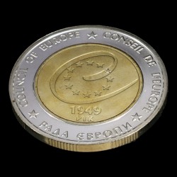Coin 60 Years of the Council of Europe 5 hryvnias 2009 Ukraine